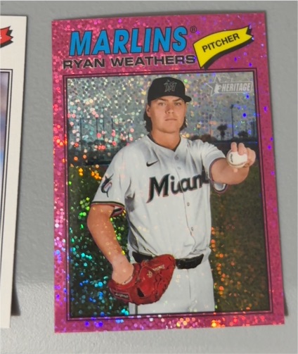 2026 Topps Heritage #307 Ryan Weathers — front