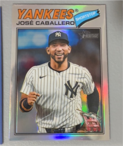 2026 Topps Heritage #328 Jose Caballero — front