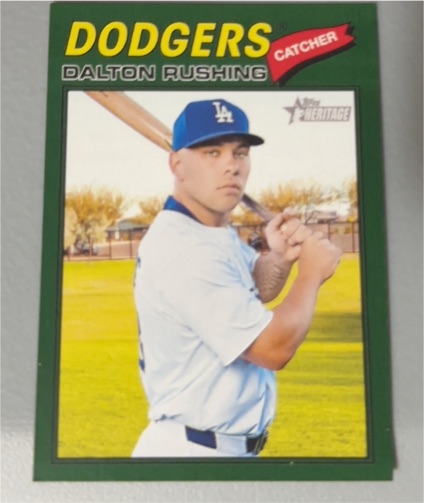 2026 Topps Heritage #246 Dalton Rushing — front