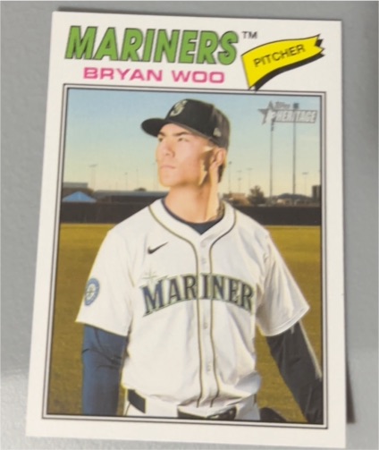 2026 Topps Heritage #99 Bryan Woo — front