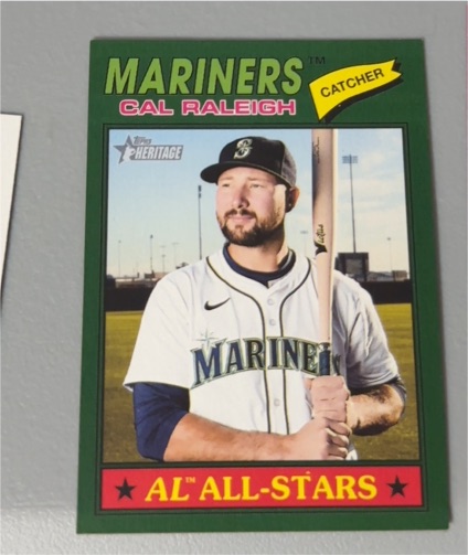 2026 Topps Heritage #269 Cal Raleigh — front