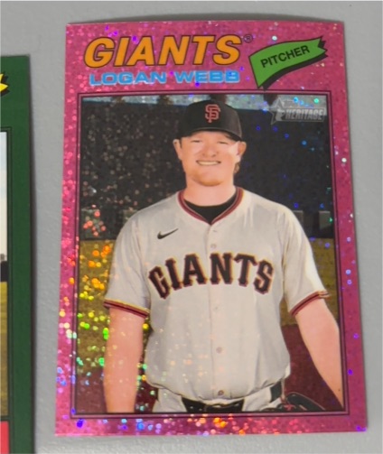 2025 Topps Heritage #423 Logan Webb — front