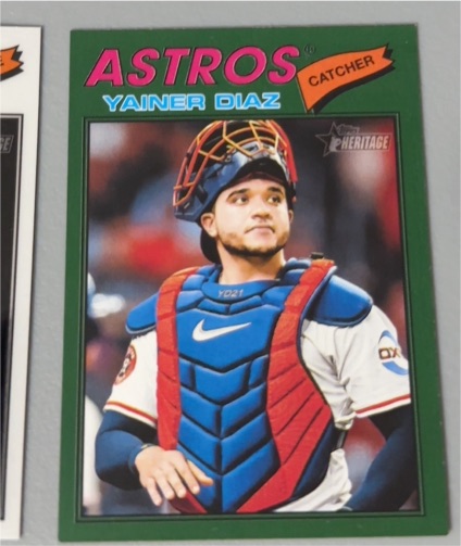 2026 Topps Heritage #219 Yainer Diaz — front