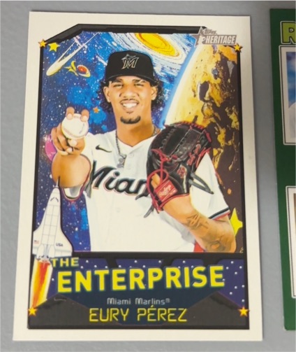 2026 Topps Heritage #TE-EP Eury Pérez — front