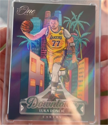 2024 Panini One and One Downtown Luka Dončić — front