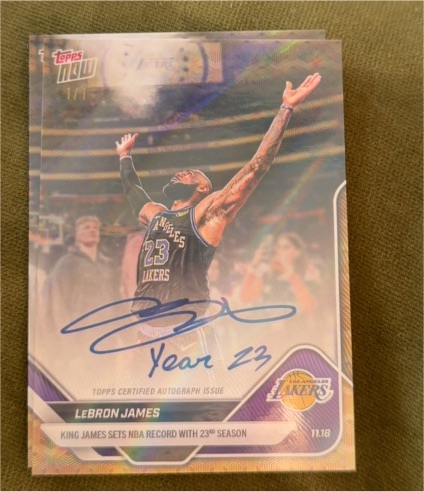 2025 Topps Now #58 LeBron James — front