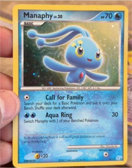 2007 Pokémon Trainer Kit #4 Manaphy — front