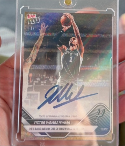 2025 Topps Now #19 Victor Wembanyama — front