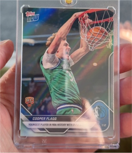 2025-26 Topps Now #124 Cooper Flagg — front