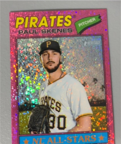 2026 Topps Heritage #33 Paul Skenes — front