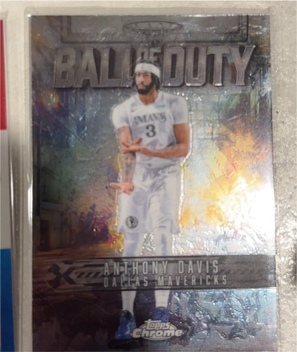2025-26 Topps Chrome #BD-2 Anthony Davis Ball of Duty Dallas Mavericks — front