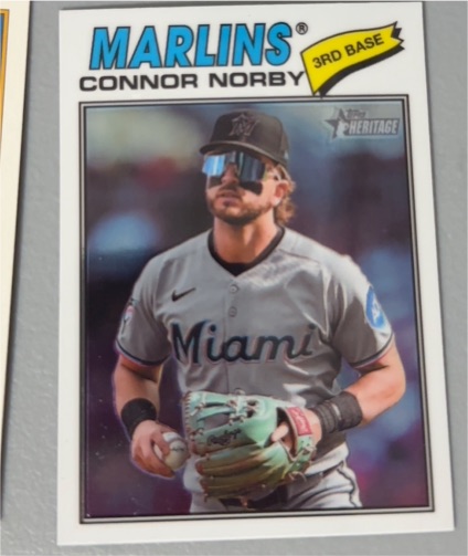 2026 Topps Heritage #30 Connor Norby — front