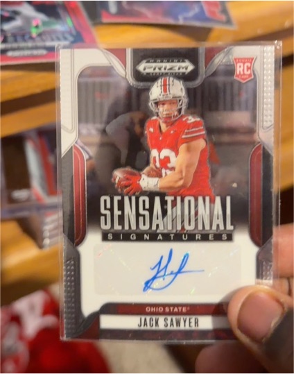 2025 Panini Prizm Draft Picks Sensational Signatures #SS-JKS Jack Sawyer — front
