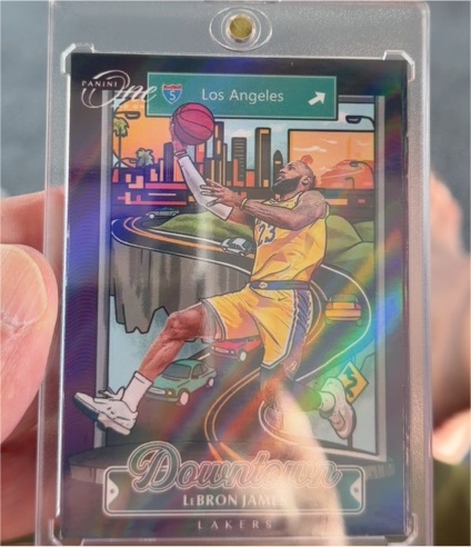 2024-25 Panini Donruss Optic #2 LeBron James Downtown Prizm SSP Los Angeles Lakers — front