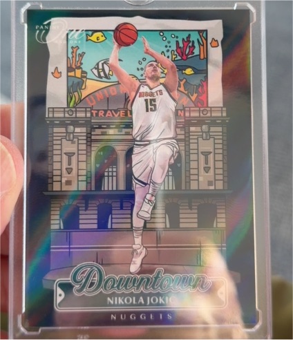 2024 Panini Donruss Optic #9 Nikola Jokic Downtown Nuggets — front