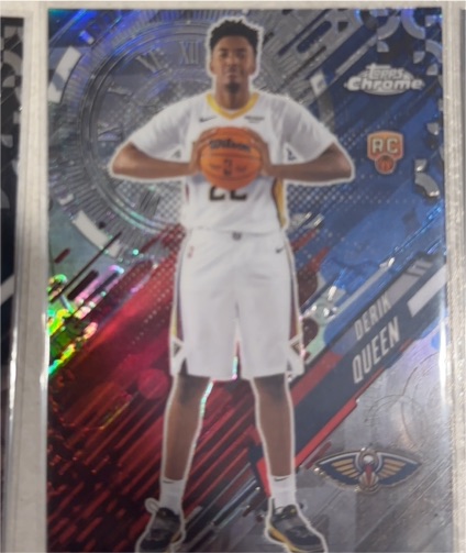 2025-26 Topps Chrome #GT-25 Derik Queen Go Time RayWave Refractor Rookie — front