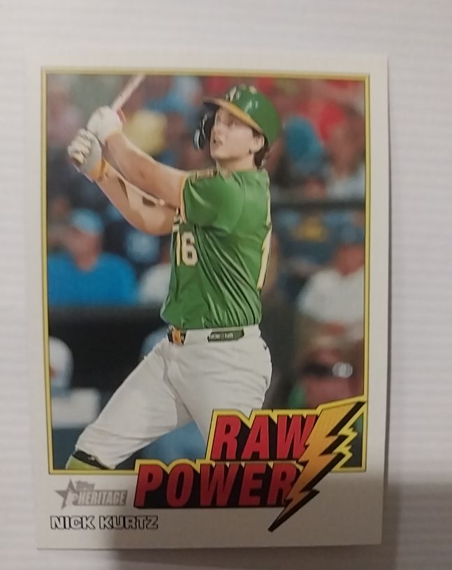 2026 Topps Heritage Raw Power #RP-NK Nick Kurtz — front