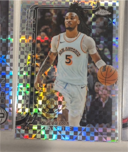 2025-26 Topps Chrome #228 Stephon Castle — front
