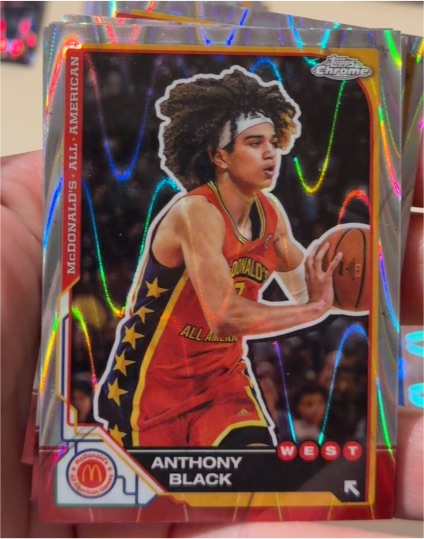 2025 Topps Chrome McDonald's All American #85 Anthony Black — front