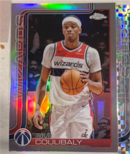 2025-26 Topps Chrome #208 Bilal Coulibaly X-Fractor — front