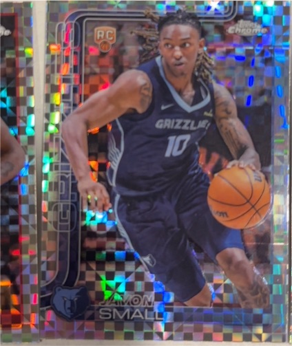 2025 Topps Chrome #299 Javon Small X-Fractor Rookie — front