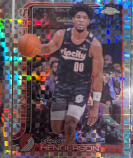 2025-26 Topps Chrome #166 Scoot Henderson X-Fractor — front