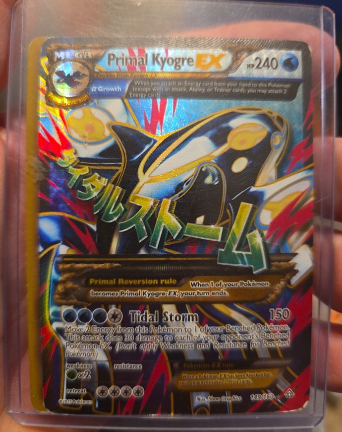 2015 Pokémon Primal Kyogre EX #149 Primal Clash — front