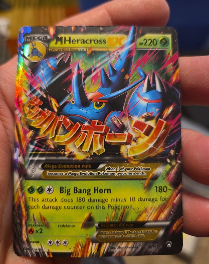 2014 Pokémon XY Furious Fists #5 M Heracross EX — front