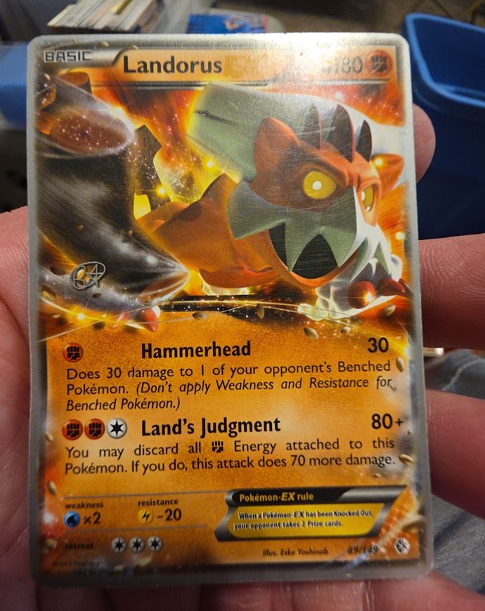 2015 Pokémon Boundaries Crossed #89 Landorus EX — front