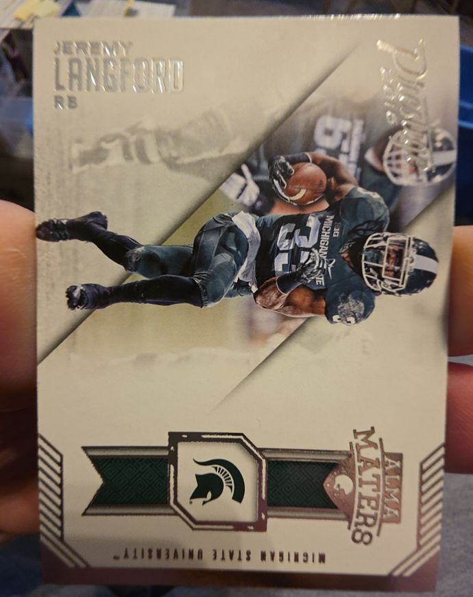 2016 Panini Prestige #8 Jeremy Langford Alma Maters — front