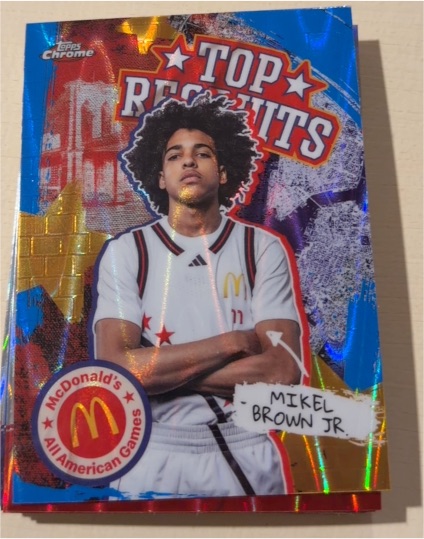 2025 Topps Chrome McDonald's All American #TP-9 Mikel Brown Jr. — front
