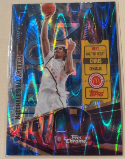 2025 Topps Chrome McDonald's One Trip Ticket Chris Cenac Jr. — front