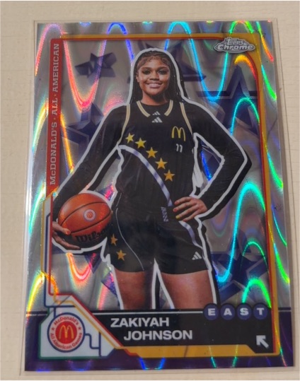 2025 Topps Chrome McDonald's All American #65 Zakiyah Johnson — front