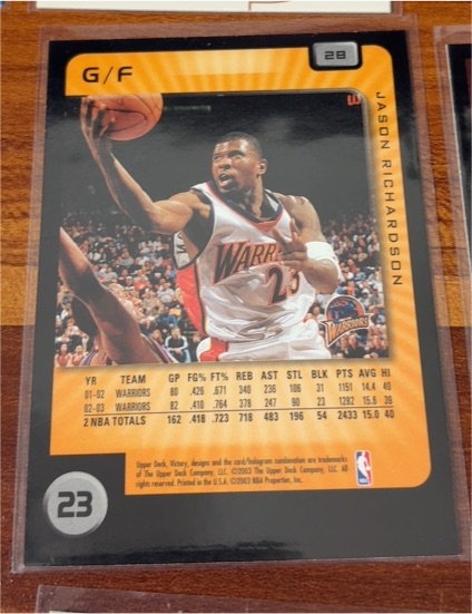 2003-04 Upper Deck Victory #28 Jason Richardson — front