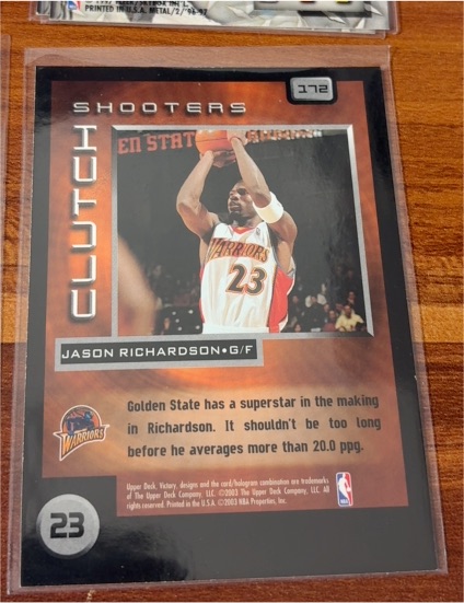 2002 Upper Deck Shooters #272 Jason Richardson — front