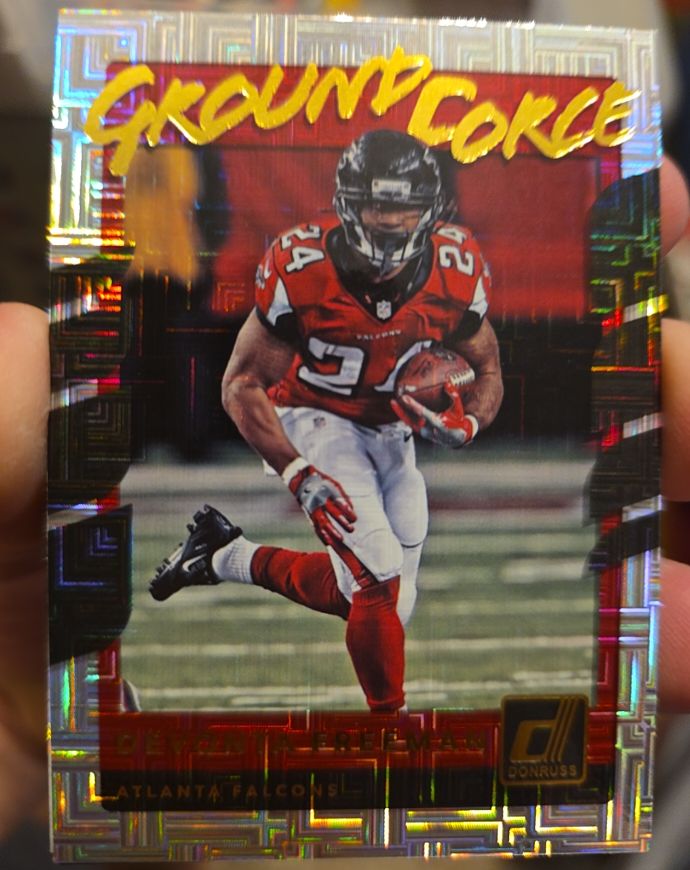 2017 Panini Donruss #13 Ground Force Devonta Freeman — front