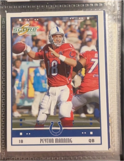2005 Score #313 Peyton Manning — front