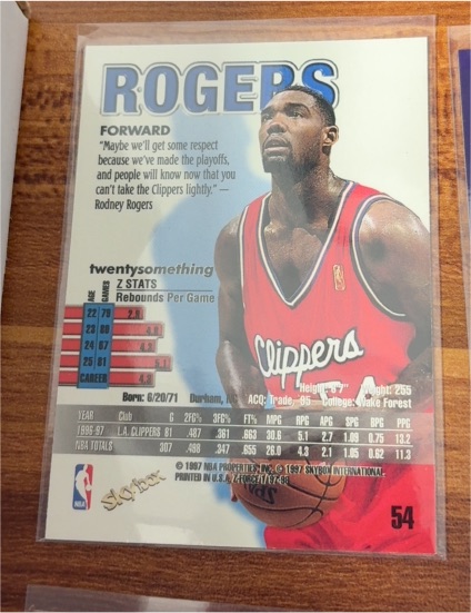 1997-98 SkyBox Z-Force #54 Rodney Rogers — front