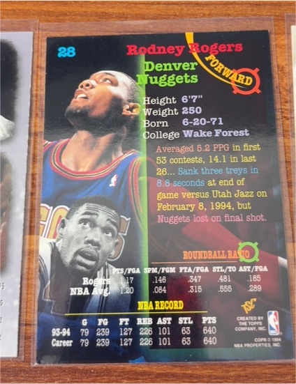 1994-95 Stadium Club Members Only #28 Rodney Rogers — front