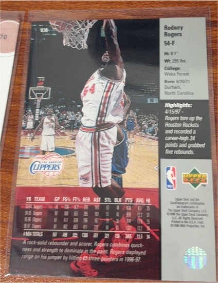 1996-97 Upper Deck #56 Rodney Rogers — front