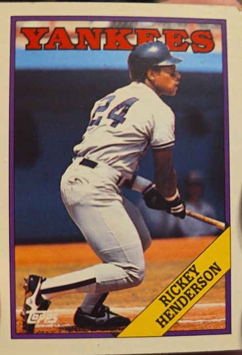 1988 Topps #60 Rickey Henderson — front