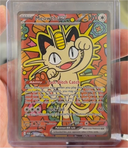 2026 Pokémon TCG Meowth EX 121/088 — front