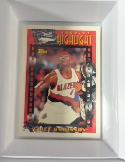 1992-93 Topps Highlights #5 Cliff Robinson — front
