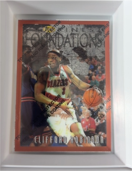 1996-97 Topps Finest #242 Clifford Robinson Foundations — front
