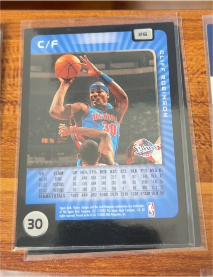 2001-02 Upper Deck #30 Clifford Robinson — front
