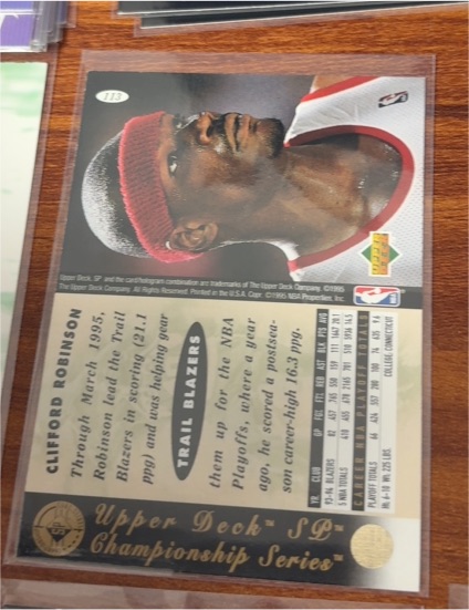 1994-95 SP Championship #113 Clifford Robinson — front