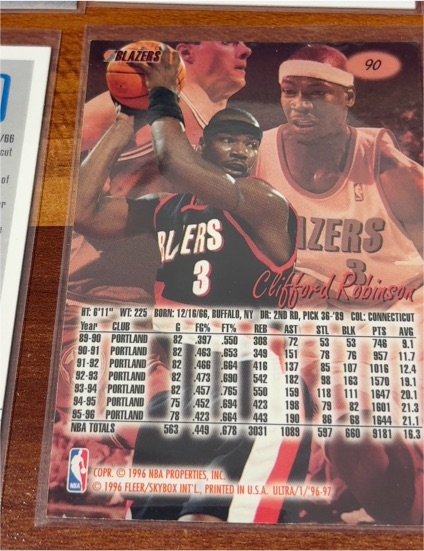 1996-97 Fleer Ultra #90 Clifford Robinson — front