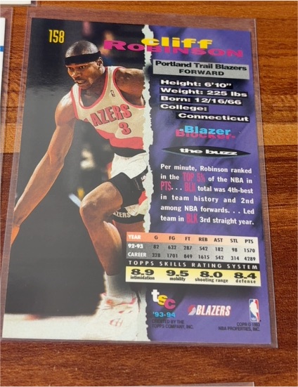 1993-94 Topps Stadium Club #158 Clifford Robinson — front