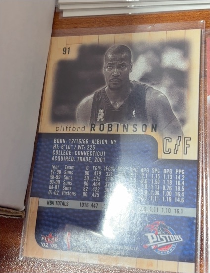 2002-03 Fleer Authentix #22 Clifford Robinson — front