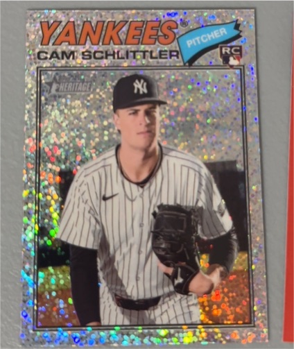 2026 Topps Heritage #222 Cam Schlittler — front